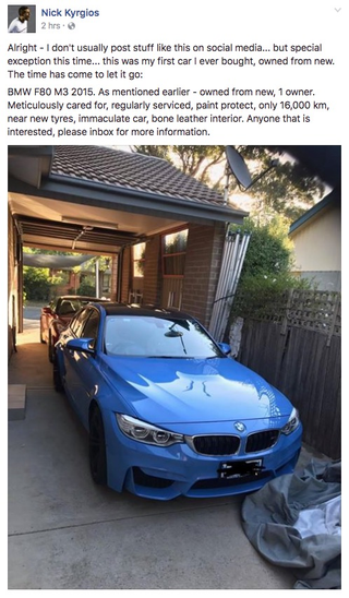 Illustration for article titled Nick Kyrgios Is Now A Used Car Salesman